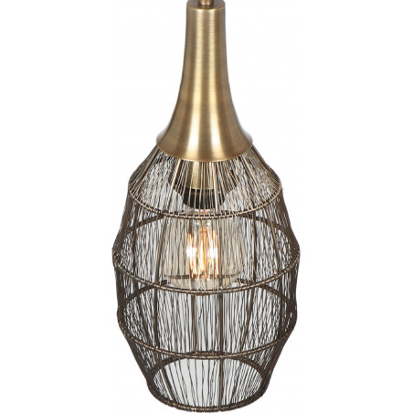 Lampa wisząca orientalna Soraya Slim Trio - Patyna | Sklep z lampami