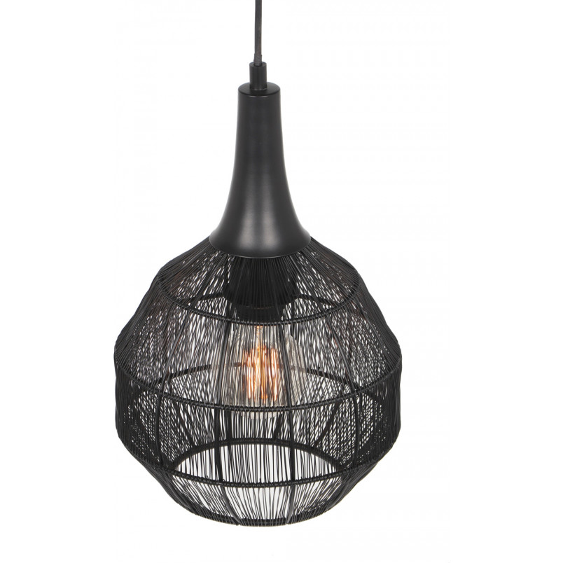 Lampa wisząca Soraya czarna - Trio | Styl orientalny
