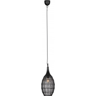 Lampa Wisząca Orientalna Soraya Slim Trio | Czarna, E27