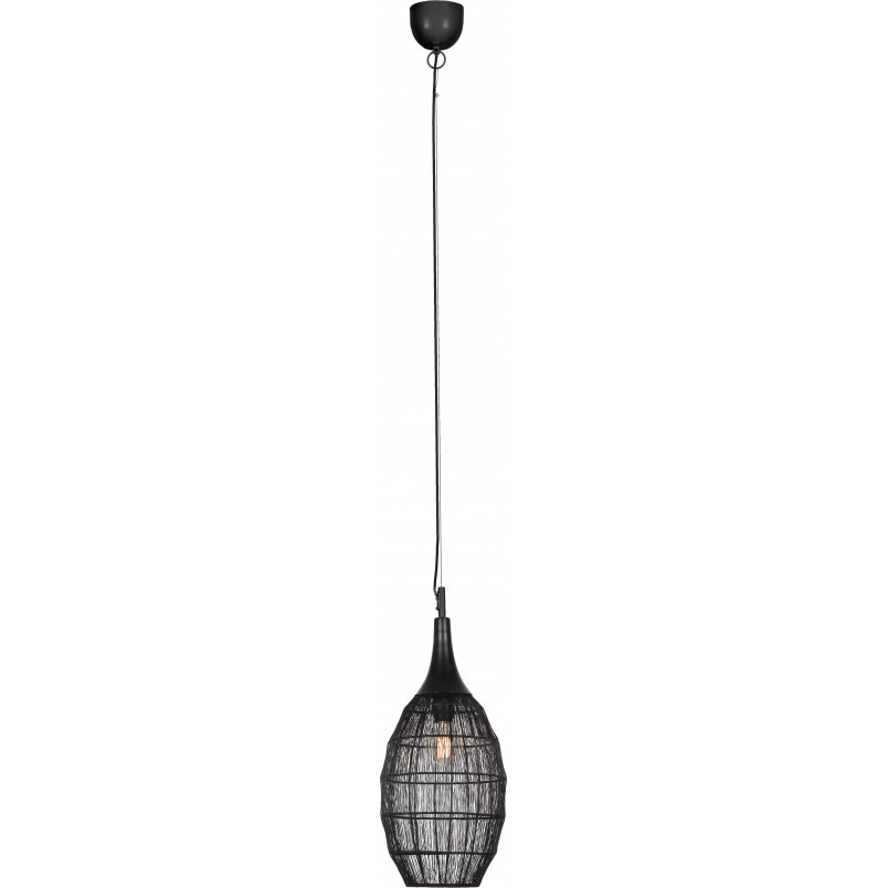 Lampa Wisząca Orientalna Soraya Slim Trio | Czarna, E27