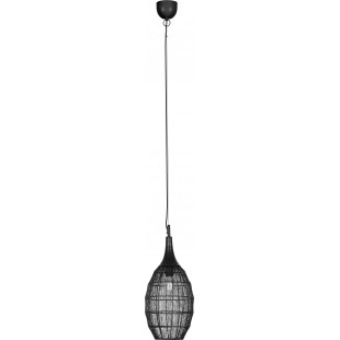 Lampa Wisząca Orientalna Soraya Slim Trio | Czarna, E27