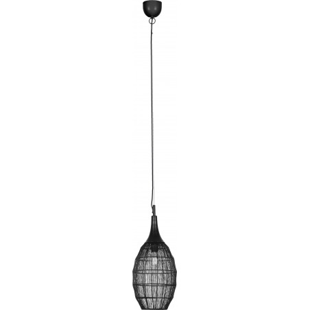 Lampa Wisząca Orientalna Soraya Slim Trio | Czarna, E27