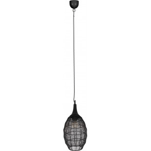 Lampa Wisząca Orientalna Soraya Slim Trio | Czarna, E27