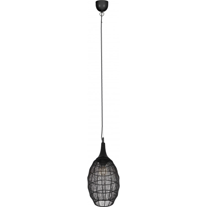Lampa Wisząca Orientalna Soraya Slim Trio | Czarna, E27