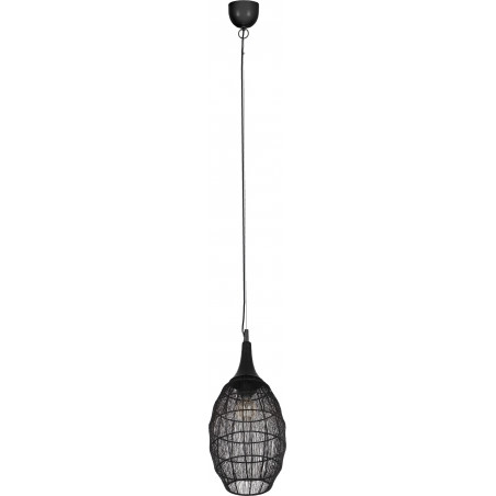 Lampa Wisząca Orientalna Soraya Slim Trio | Czarna, E27