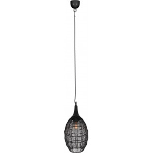 Lampa Wisząca Orientalna Soraya Slim Trio | Czarna, E27
