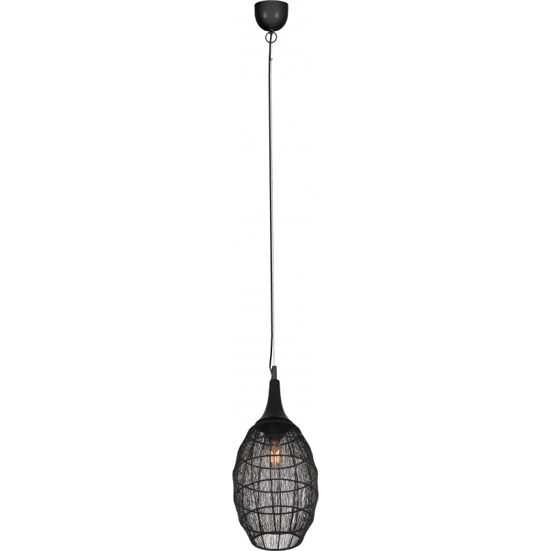Lampa Wisząca Orientalna Soraya Slim Trio | Czarna, E27
