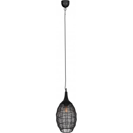 Lampa Wisząca Orientalna Soraya Slim Trio | Czarna, E27