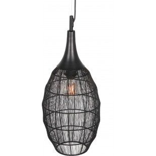 Lampa Wisząca Orientalna Soraya Slim Trio | Czarna, E27
