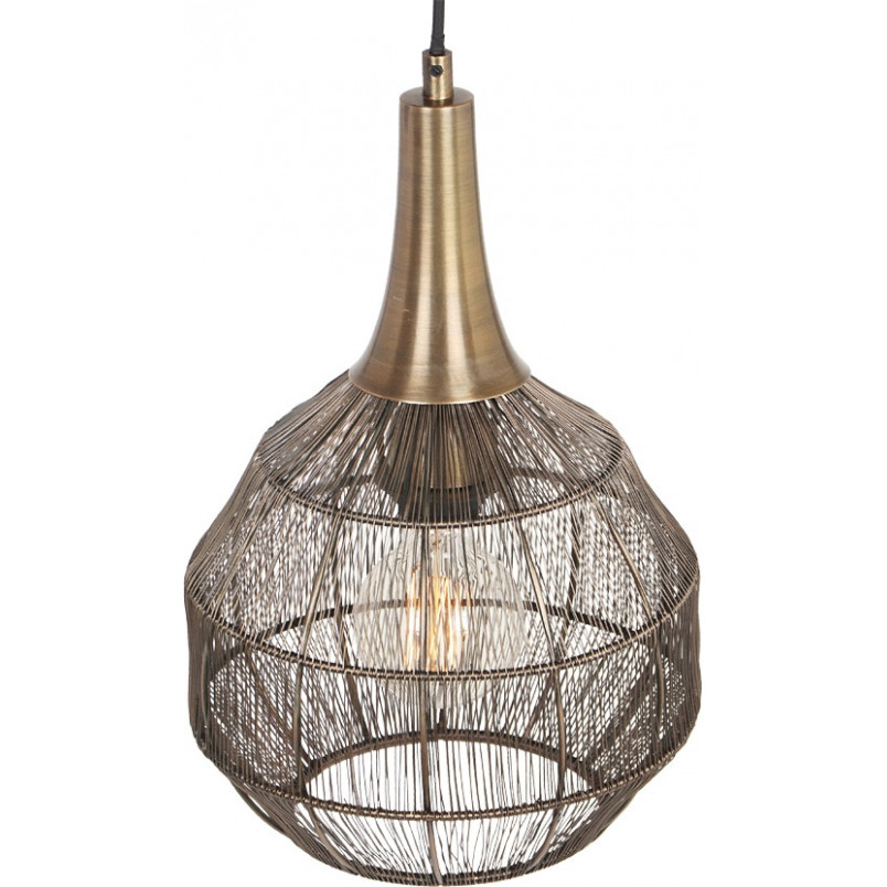 Lampa wisząca orientalna Soraya Trio | Patyna, 26cm