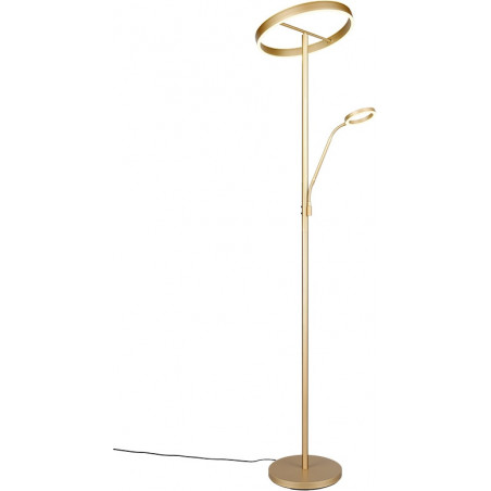 Lampa podłogowa złota Trio Willis LED | Regulacja światła