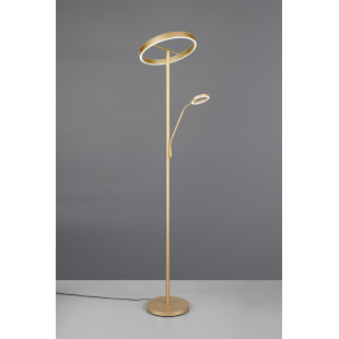 Lampa podłogowa z lampką do czytania i regulacją światła Willis LED 180cm złota Trio