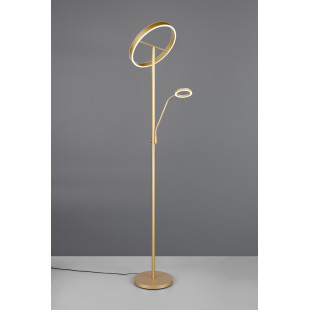 Lampa podłogowa złota Trio Willis LED | Regulacja światła