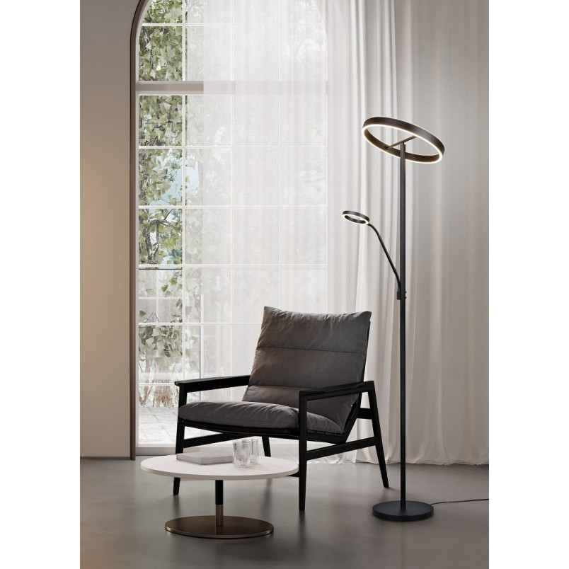 Lampa podłogowa z lampką Trio Willis LED 180cm | Nowoczesny design