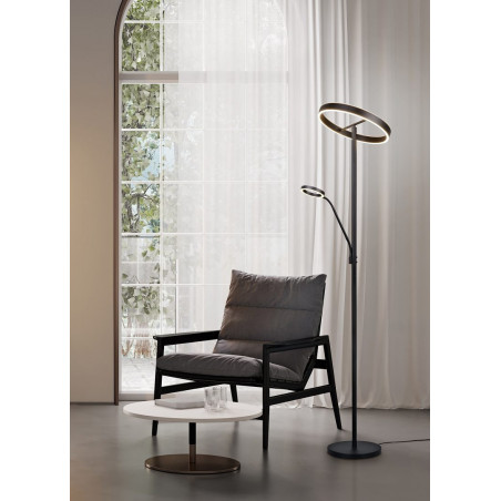 Lampa podłogowa z lampką Trio Willis LED 180cm | Nowoczesny design