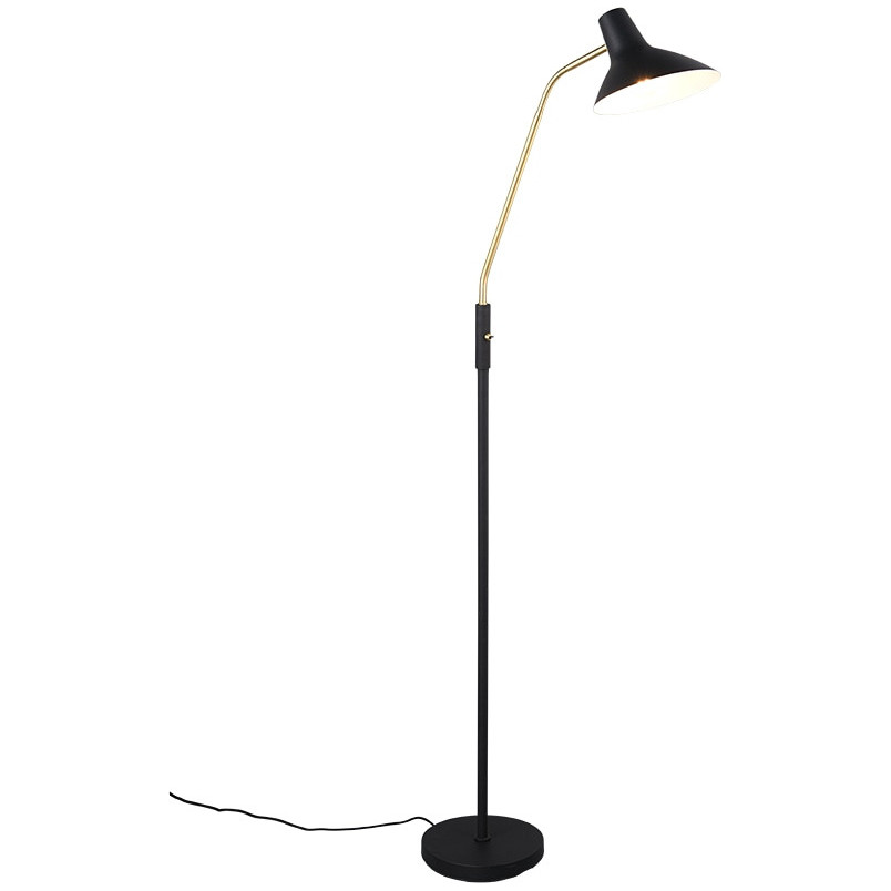 Lampa podłogowa Traveller Trio | Czarna, Regulowana, Skandynawska