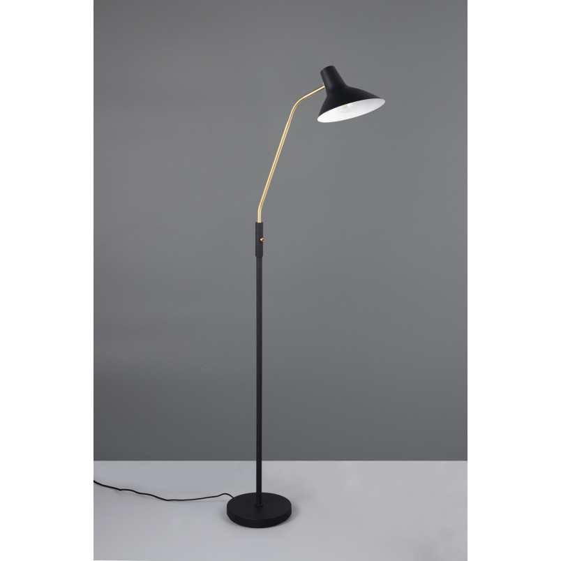 Lampa podłogowa Traveller Trio | Czarna, Regulowana, Skandynawska