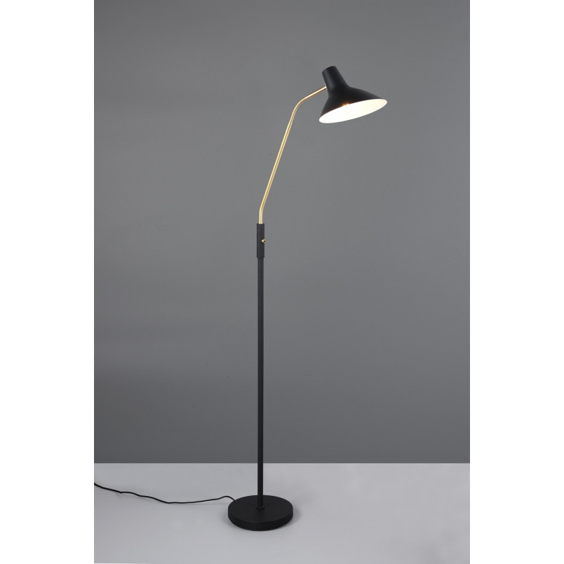 Lampa podłogowa Traveller Trio | Czarna, Regulowana, Skandynawska