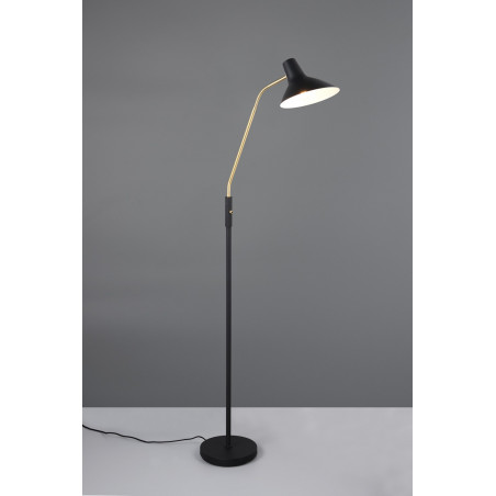 Lampa podłogowa Traveller Trio | Czarna, Regulowana, Skandynawska