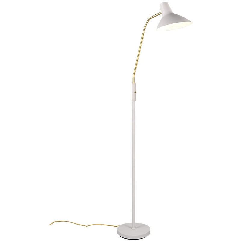 Lampa podłogowa Traveller szara Trio | Regulowany klosz | Skandynawski design