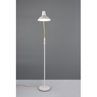 Lampa podłogowa z regulowanym kloszem Traveller 145cm szara Trio