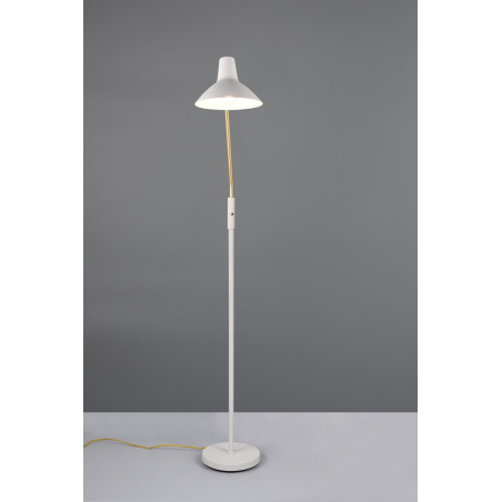 Lampa podłogowa Traveller szara Trio | Regulowany klosz | Skandynawski design