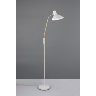 Lampa podłogowa Traveller szara Trio | Regulowany klosz | Skandynawski design