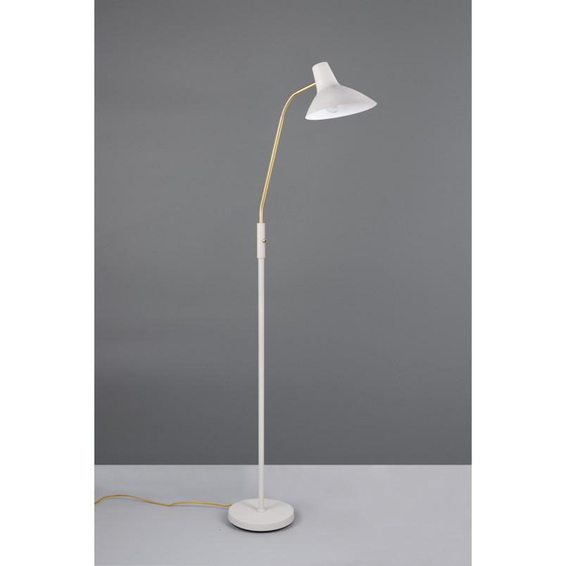 Lampa podłogowa Traveller szara Trio | Regulowany klosz | Skandynawski design