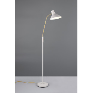 Lampa podłogowa Traveller szara Trio | Regulowany klosz | Skandynawski design