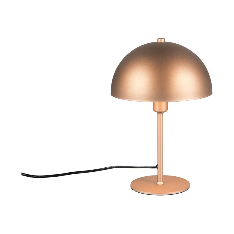 Lampa stołowa Trio Nola "Grzybek" - Brązowa, Retro, 20cm