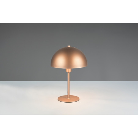 Lampa stołowa Trio Nola "Grzybek" - Brązowa, Retro, 20cm