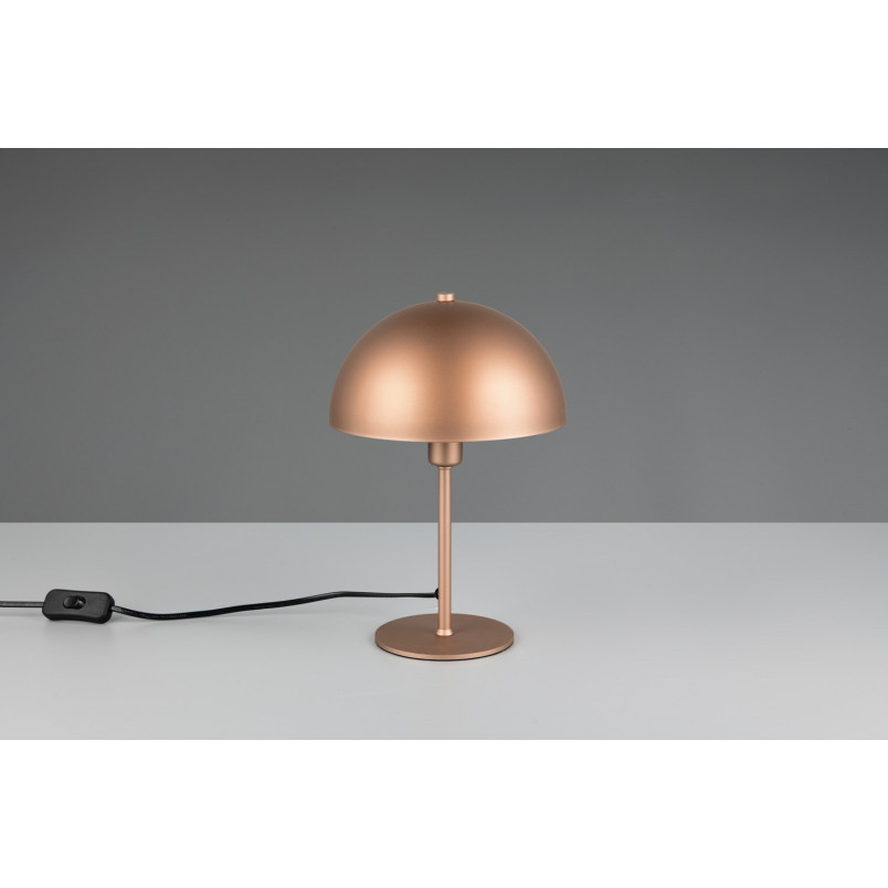 Lampa stołowa Trio Nola "Grzybek" - Brązowa, Retro, 20cm