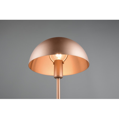 Lampa stołowa Trio Nola "Grzybek" - Brązowa, Retro, 20cm