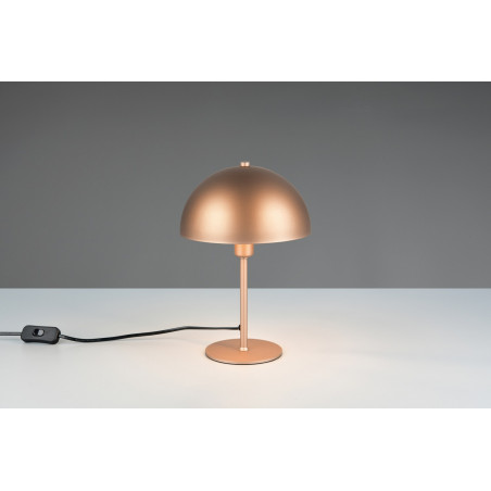 Lampa stołowa Trio Nola "Grzybek" - Brązowa, Retro, 20cm