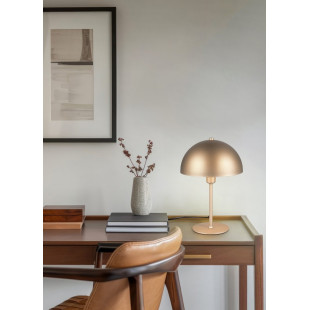 Lampa stołowa Trio Nola "Grzybek" - Brązowa, Retro, 20cm