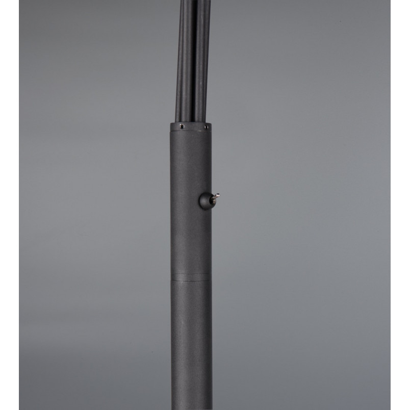Lampa podłogowa Trio Marley | 5 punktów, czarny metal