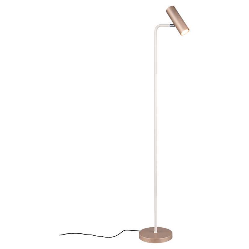 Lampa podłogowa Trio Marley, brązowa - Minimalizm i styl