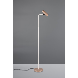 Lampa podłogowa Trio Marley, brązowa - Minimalizm i styl