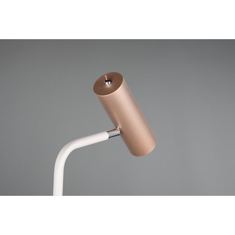 Lampa podłogowa Trio Marley, brązowa - Minimalizm i styl
