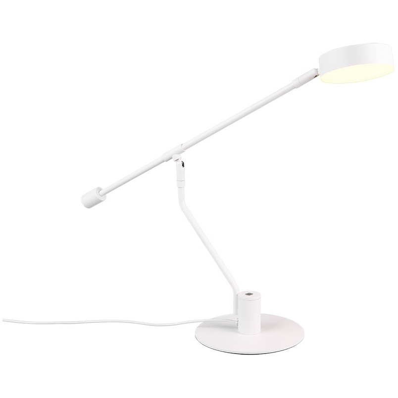 Lampa biurkowa LED Trio Manduro - Ściemniacz dotykowy | Biała