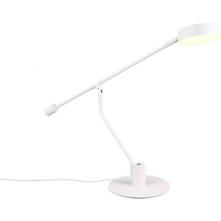 Lampa biurkowa LED Trio Manduro - Ściemniacz dotykowy | Biała