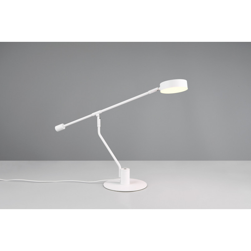 Lampa biurkowa LED Trio Manduro - Ściemniacz dotykowy | Biała