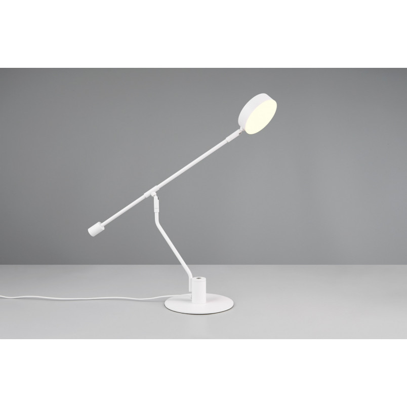 Lampa biurkowa LED Trio Manduro - Ściemniacz dotykowy | Biała