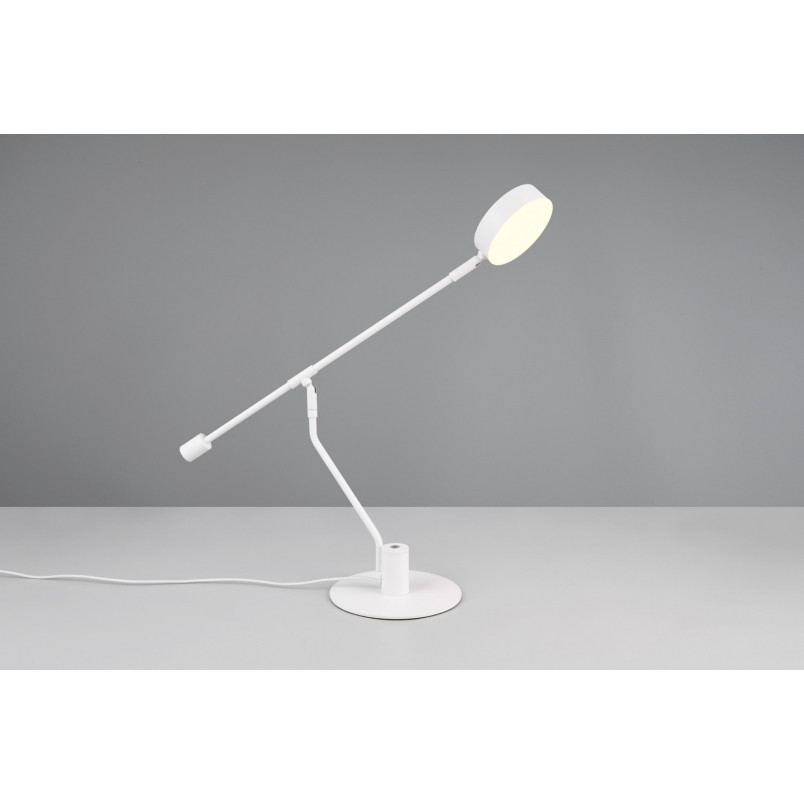 Lampa biurkowa LED Trio Manduro - Ściemniacz dotykowy | Biała