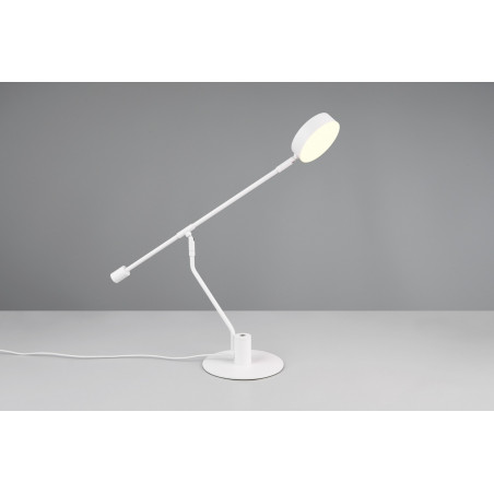 Lampa biurkowa LED Trio Manduro - Ściemniacz dotykowy | Biała