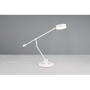 Lampa biurkowa LED Trio Manduro - Ściemniacz dotykowy | Biała