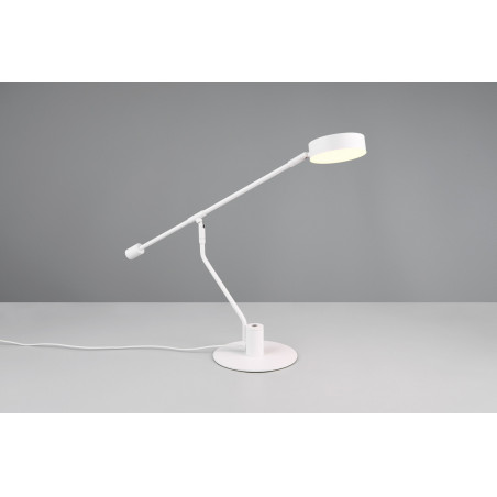 Lampa biurkowa LED Trio Manduro - Ściemniacz dotykowy | Biała
