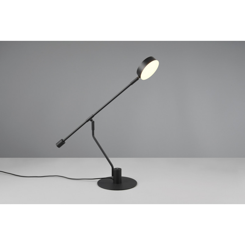 Lampa biurkowa Trio Manduro LED - czarna, ściemniacz dotykowy
