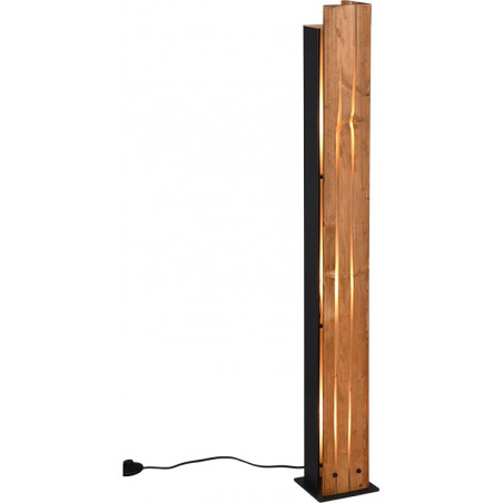 Lampa podłogowa drewniana Trio Karuni | Loft, 121cm