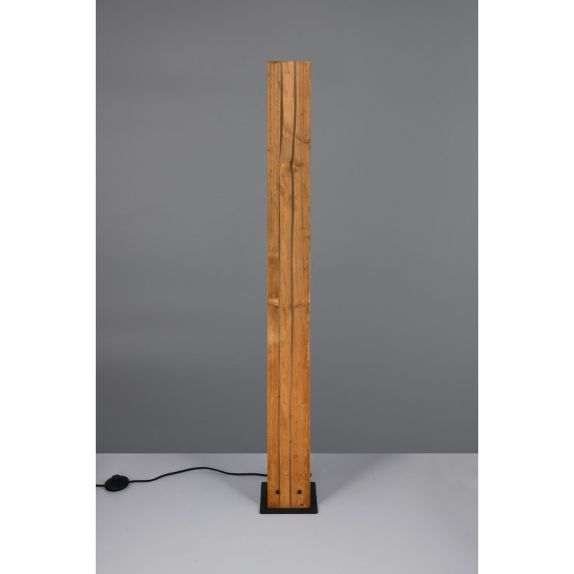 Lampa podłogowa drewniana Trio Karuni | Loft, 121cm